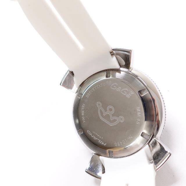 GaGa MILANO(ガガミラノ)のGaGa Milano　クロノグラフ 48ミリ　メンズ　ホワイト メンズの時計(腕時計(アナログ))の商品写真