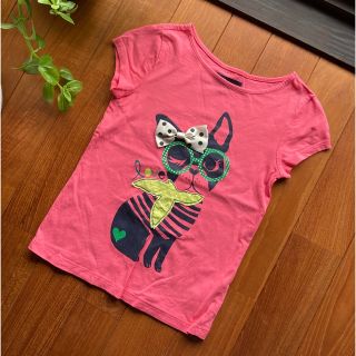 ギャップキッズ(GAP Kids)のgap kids 半袖　Tシャツ 120 ピンク 女の子(Tシャツ/カットソー)