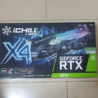 新品未開封 NO LHR RTX 3070 INNO3D X4(PCパーツ)