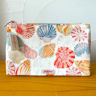 キャスキッドソン(Cath Kidston)の③ Cath Kidston キャスキッドソン 貝殻 シーサイドシェル ポーチ(クラッチバッグ)