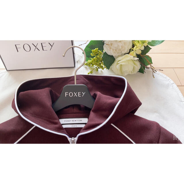 FOXEY NEW YORK フォクシー スポーツ ジップアップカーディガン45cm袖丈