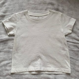 ムジルシリョウヒン(MUJI (無印良品))の【無印良品】半袖Tシャツ　ホワイト　80サイズ　(Ｔシャツ)