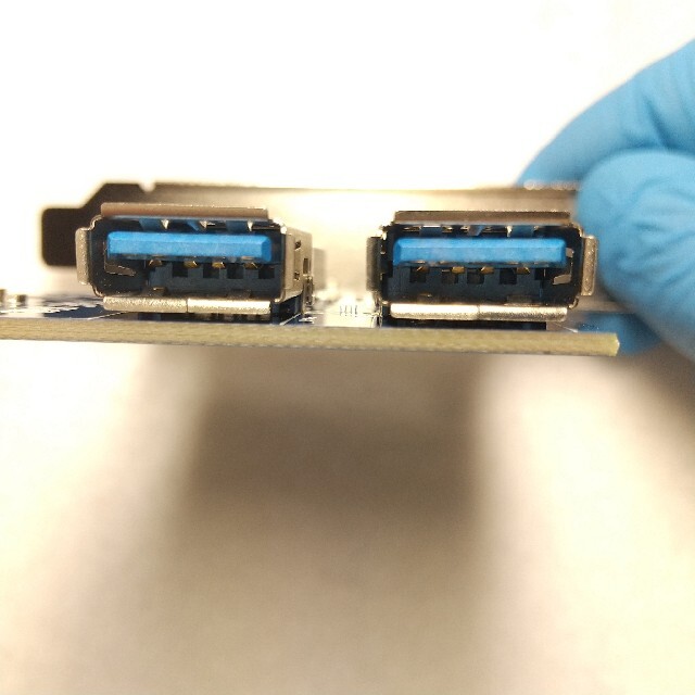 2個 4分岐PCI-E  USB3.0 ライザーケーブル接続カード マイニング用 7