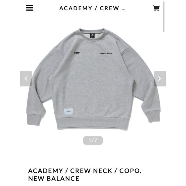 W)taps(ダブルタップス)のwtaps × NEW BALANCE CREWNECK クルーネックスウェット メンズのトップス(スウェット)の商品写真