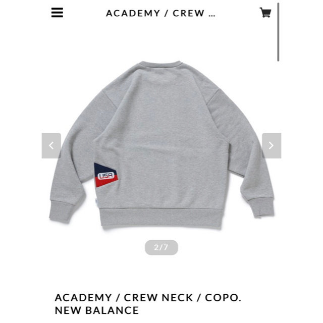 W)taps(ダブルタップス)のwtaps × NEW BALANCE CREWNECK クルーネックスウェット メンズのトップス(スウェット)の商品写真