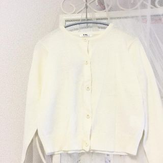 グレイル(GRL)の【今週中限定価格！美品・送料込変更可】ショート丈コンパクトニット・オフホワイト(カーディガン)