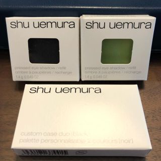 シュウウエムラ(shu uemura)の[新品未使用]shu uemura アイシャドウ2点+カスタムケース(アイシャドウ)