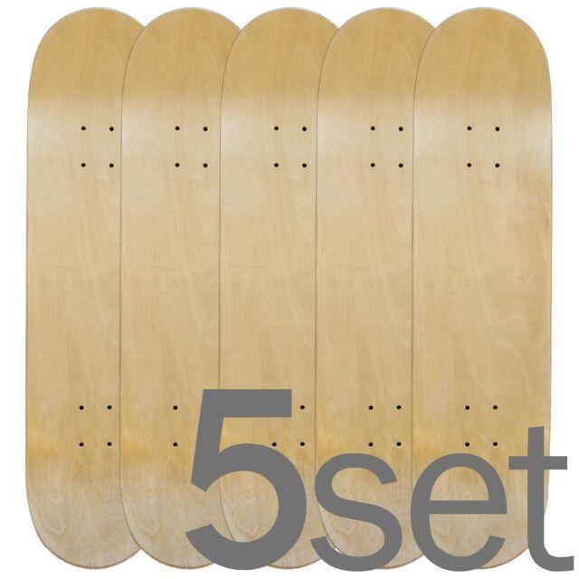 【未使用品】 5枚セット売り！ 板 NT5 部品 ブランクデッキ 8インチ スケートボード スケートボード