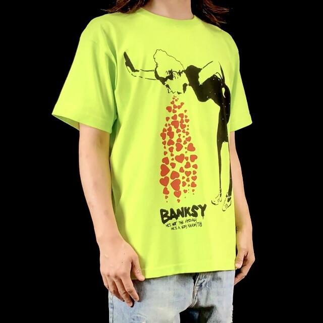 【BANKSY】新品 バンクシー ビッグ プリント グラフティー Tシャツ 2