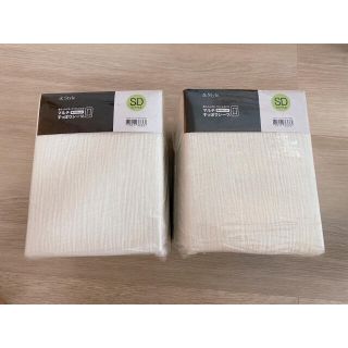 ムジルシリョウヒン(MUJI (無印良品))のセミダブル　ガーゼシーツ(シーツ/カバー)