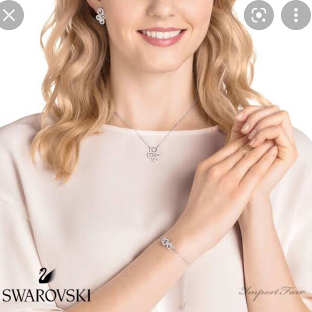 絶対一番安い スワロフスキーネックレス ブレスレット ピアス3点
