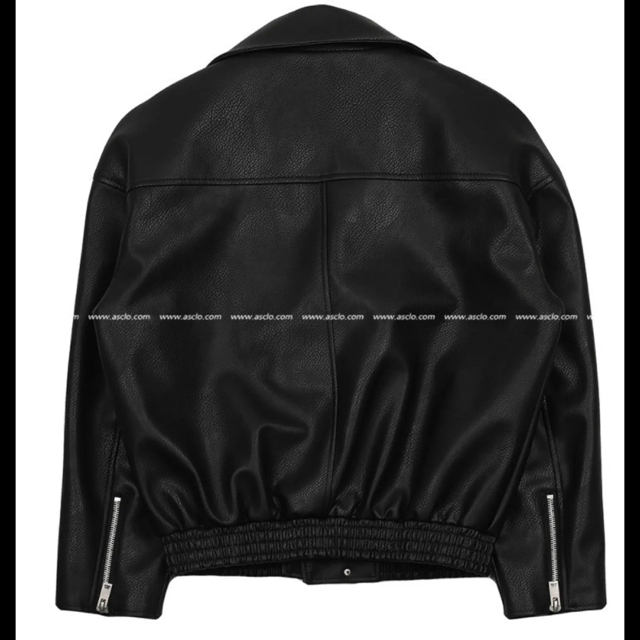 (BTS) ASCLO レザージャケット　ライダースジャケット メンズのジャケット/アウター(ライダースジャケット)の商品写真