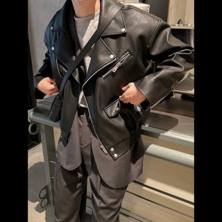 BTS) ASCLO レザージャケット ライダースジャケットの通販 by カッパ