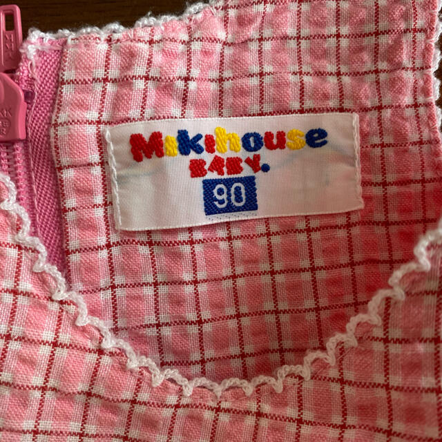 mikihouse(ミキハウス)のミキハウス　90 ワンピース キッズ/ベビー/マタニティのキッズ服女の子用(90cm~)(ワンピース)の商品写真