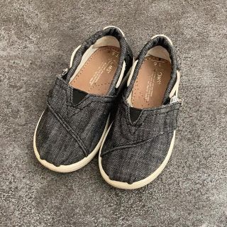 トムズ(TOMS)のTOMSトムス*スリッポン*デッキシューズ*デニム風*6T(13cm)(スリッポン)