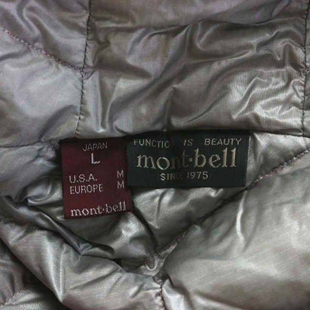 mont bell(モンベル)のモンベル ダウンインナーパーカ ダウンジャケット フェザー フード 長袖 L 赤 レディースのトップス(パーカー)の商品写真