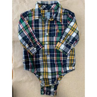 ベビーギャップ(babyGAP)のbaby GAP  シャツロンパース　80   12m-18m(ロンパース)