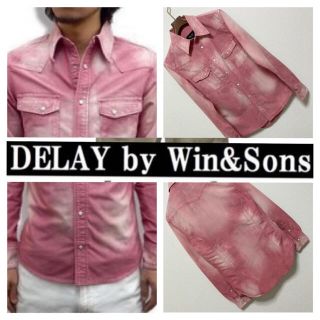 ウィンアンドサンズ(Win&Sons)のDELAY by win&sons◆COOLMAX ウエスタンシャツ 1 ピンク(シャツ)