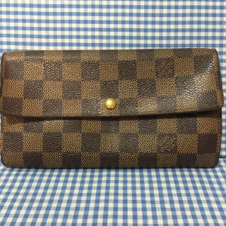 ルイヴィトン(LOUIS VUITTON)の【鑑定済】送料込⭐️ ヴィトン ダミエ ポルトフォイユサラ 長財布(財布)