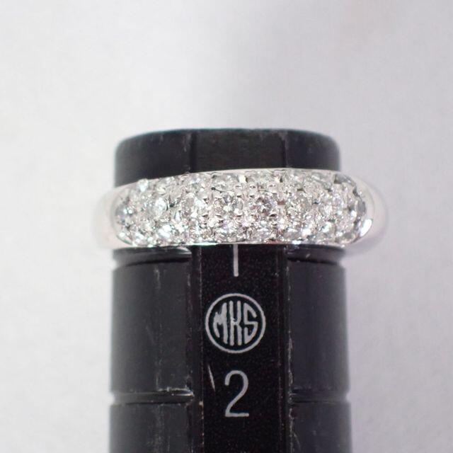 K18WG ダイヤモンド ピンキー リング 約1号[g532-9] レディースのアクセサリー(リング(指輪))の商品写真