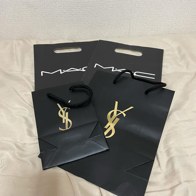 Yves Saint Laurent Beaute(イヴサンローランボーテ)のYSL MAC ショップ袋セット レディースのバッグ(ショップ袋)の商品写真