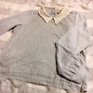 ダブルクローゼット(w closet)のw closet／長袖レース カットソー(カットソー(長袖/七分))