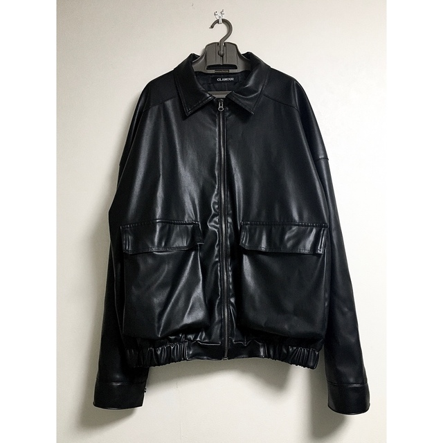 leather blouson メンズのジャケット/アウター(ブルゾン)の商品写真