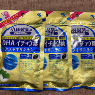 コバヤシセイヤク(小林製薬)の小林製薬　DHA イチョウ葉　アスタキサンチン　約30日分　３袋(その他)