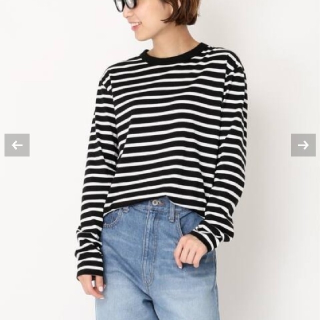 Deuxieme Classe★COCO Stripe Tシャツ No5なし生地の厚さ