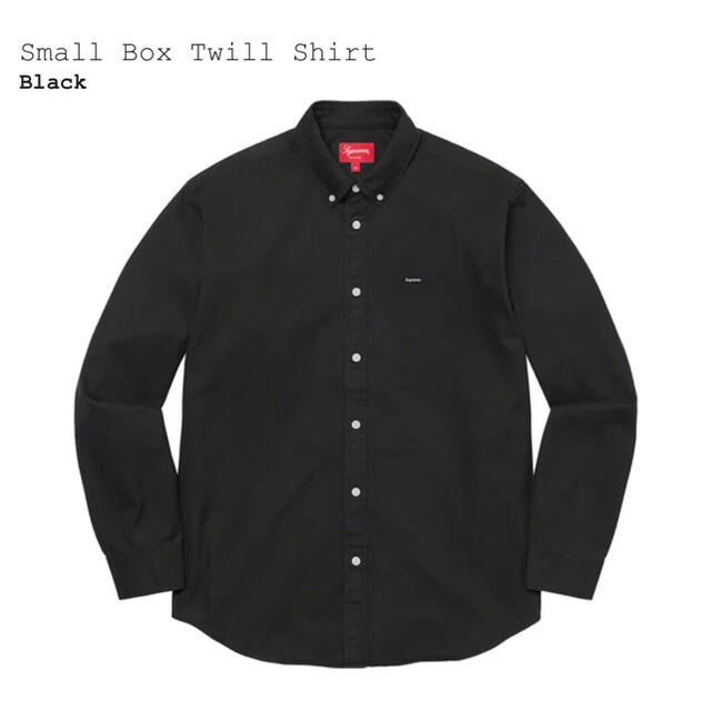 シュプリーム Supreme Small Box Twill Shirt 黒 M