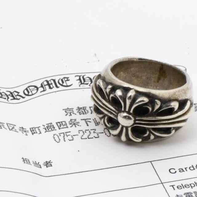 リング(指輪) 【美品】クロムハーツ フローラルクロスリング 11 12号
