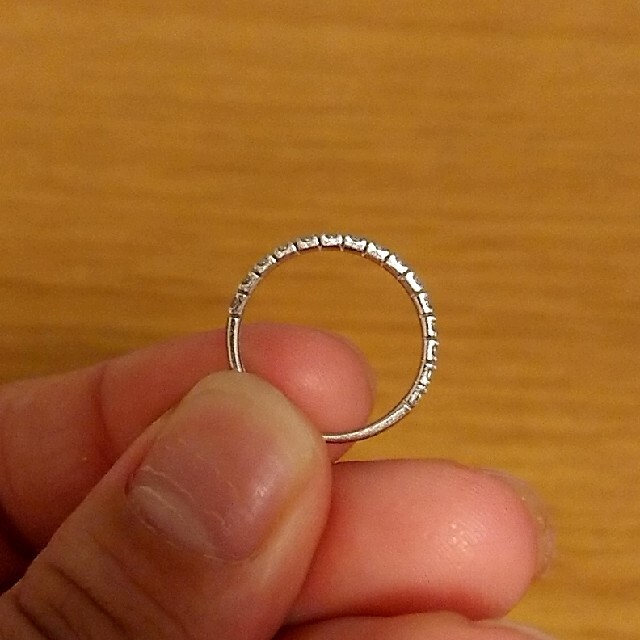 最終値下げ ダイヤモンドハーフエタニティーリング レディースのアクセサリー(リング(指輪))の商品写真