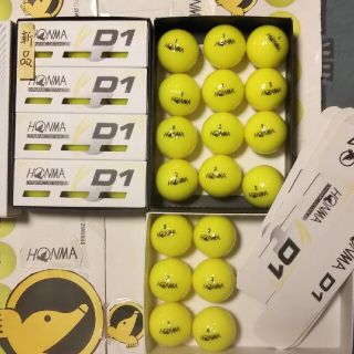 ホンマゴルフ(本間ゴルフ)の🆕ホンマＤ1イエロー🍋 新品12球＋中古美品18球(その他)