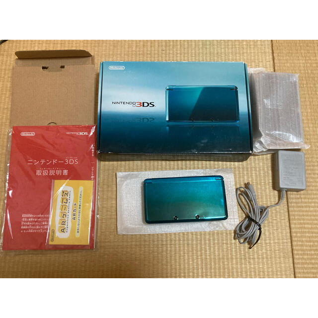 「ニンテンドー3DS LL レッド×ブラック」美品 箱説明書付きARカード新品