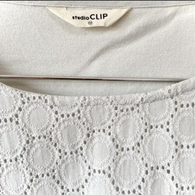 STUDIO CLIP(スタディオクリップ)のstudioCLIP 半袖 刺繍 プルオーバー シャツ チュニック レディースのトップス(カットソー(半袖/袖なし))の商品写真