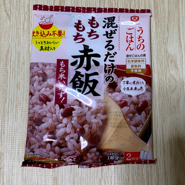 キッコーマン(キッコーマン)の混ぜご飯の素（赤飯） 食品/飲料/酒の加工食品(レトルト食品)の商品写真