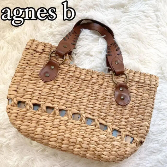 『美品』agnes b アニエス ベー VOYAGE カゴバック　ハンド