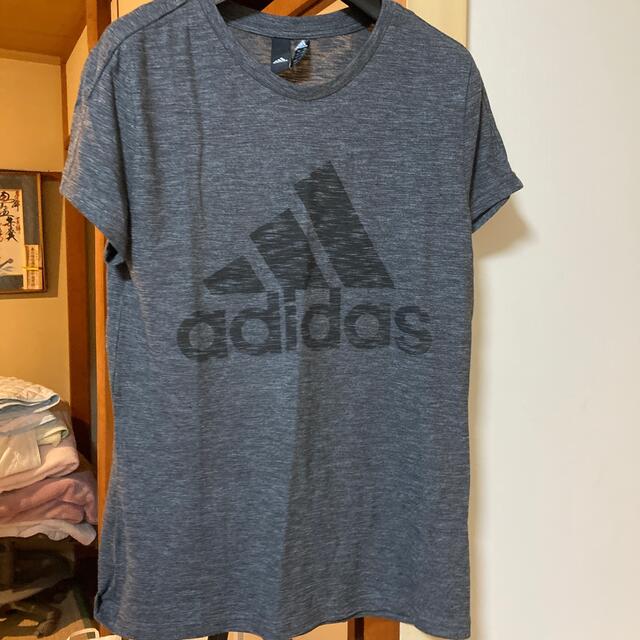 adidas(アディダス)のadidasTシャツL レディースのトップス(Tシャツ(半袖/袖なし))の商品写真