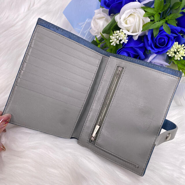 ✨美品✨CELINE セリーヌ ストラップ ミディアムウォレット 2つ折り財布 4