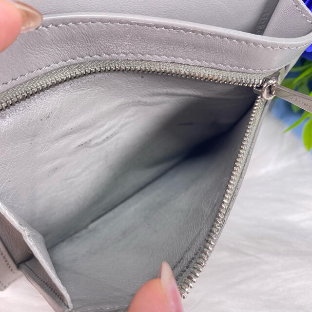 ✨美品✨CELINE セリーヌ ストラップ ミディアムウォレット 2つ折り財布 6