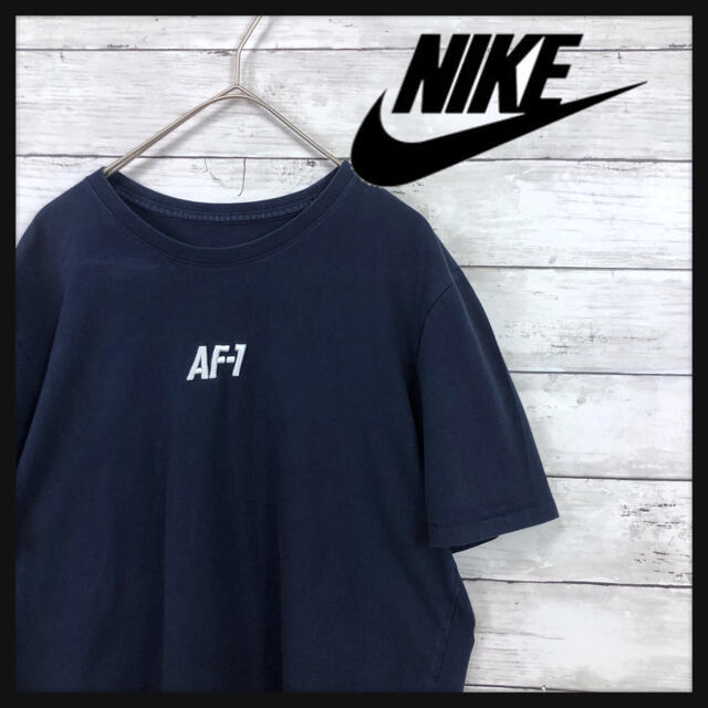 【90.s NIKE AF1 Tシャツ】ナイキエアフォースワン　バックラインロゴ