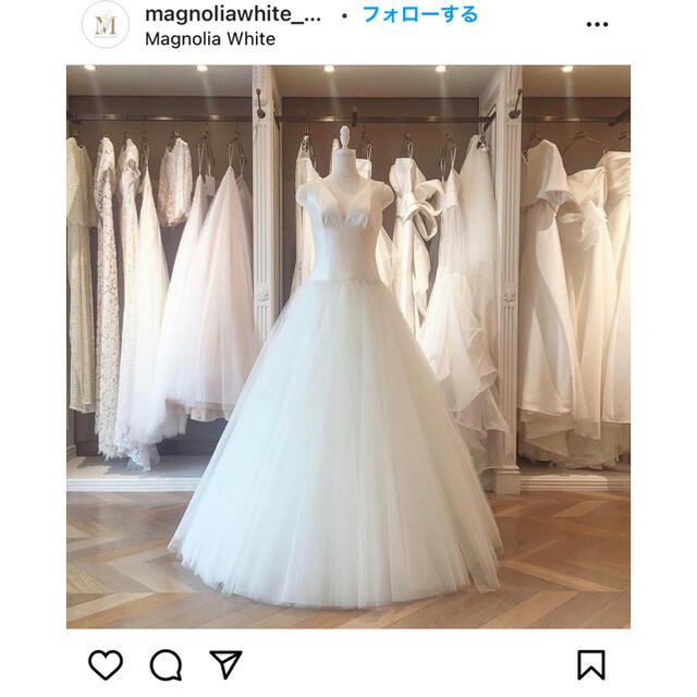 Vera Wang(ヴェラウォン)の【クリーニング済】Davidfielden  ウェディングドレス レディースのフォーマル/ドレス(ウェディングドレス)の商品写真