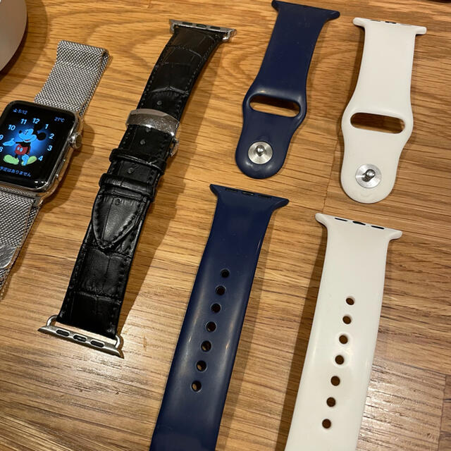 Apple Watch(アップルウォッチ)のApple Watch 42mm ステンレス ミラネーゼループ バンド  スマホ/家電/カメラのスマホアクセサリー(その他)の商品写真