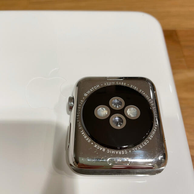 Apple Watch(アップルウォッチ)のApple Watch 42mm ステンレス ミラネーゼループ バンド  スマホ/家電/カメラのスマホアクセサリー(その他)の商品写真