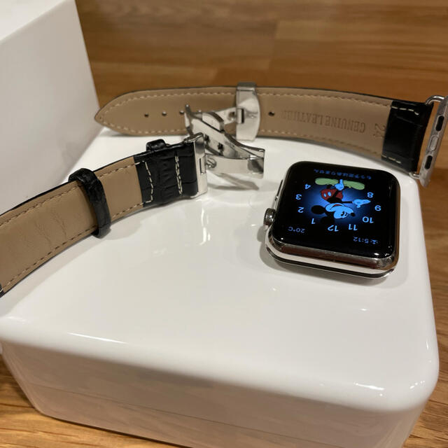 Apple Watch(アップルウォッチ)のApple Watch 42mm ステンレス ミラネーゼループ バンド  スマホ/家電/カメラのスマホアクセサリー(その他)の商品写真