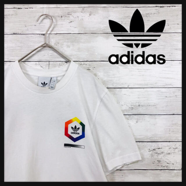 adidasTシャツ】トレフォイルロゴプリント バックデカプリント - T ...