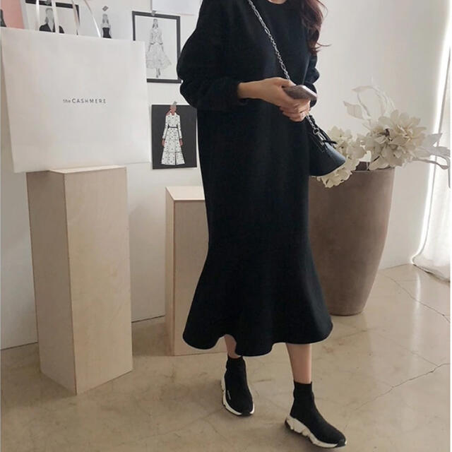ZARA - マーメイドワンピース マキシワンピース ボリューム袖 ZARA - マーメイドワンピース マキシワンピース ボリューム袖