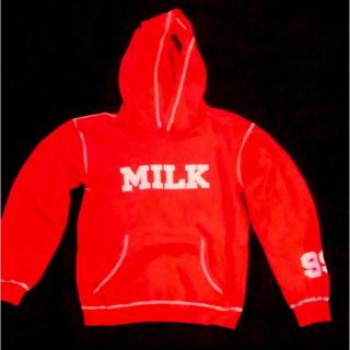 ミルク(MILK)のMILK フード付きパーカー裏起毛(パーカー)