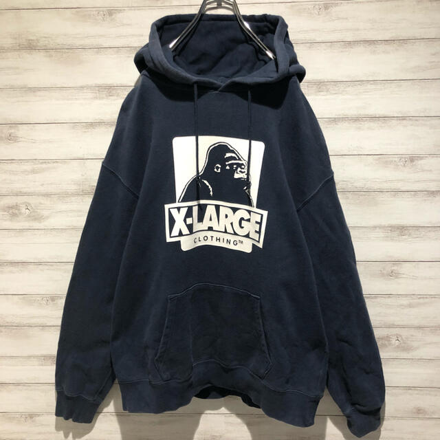 XLARGE(エクストララージ)の【定番デザイン】エクストララージ☆ビックロゴ　ゴリラ　定番　人気カラーパーカー メンズのトップス(パーカー)の商品写真