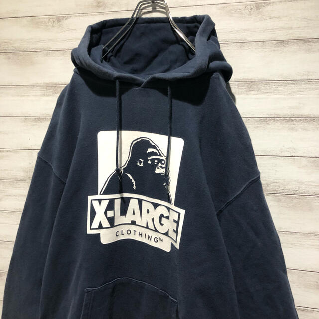 XLARGE(エクストララージ)の【定番デザイン】エクストララージ☆ビックロゴ　ゴリラ　定番　人気カラーパーカー メンズのトップス(パーカー)の商品写真